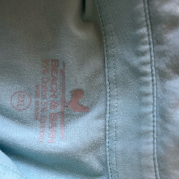 beach and barn polo shirt Men’s 2x aqua blue soft cotton, great condition - Picture 5 of 5